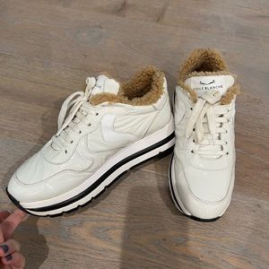 Voile Blanche Maran Fur Patent Sneaker
